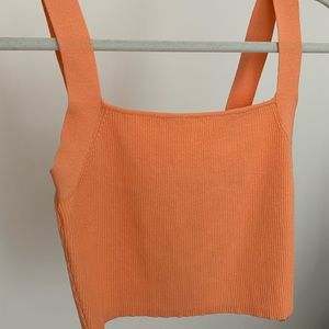 Orange Zara crop top